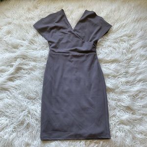 Lulu’s Slouchy Sleeve Open Shoulder Sheath Dress‎